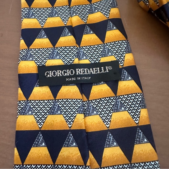 Giorgio Redaelli geometric print silk tie - Picture 4 of 5